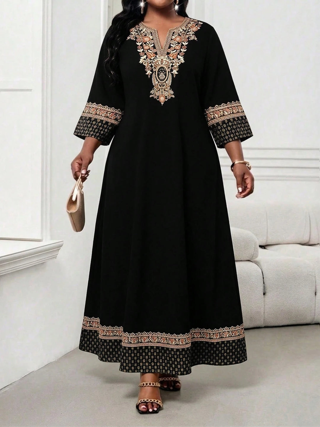 Rochie maxi SHEIN, negru