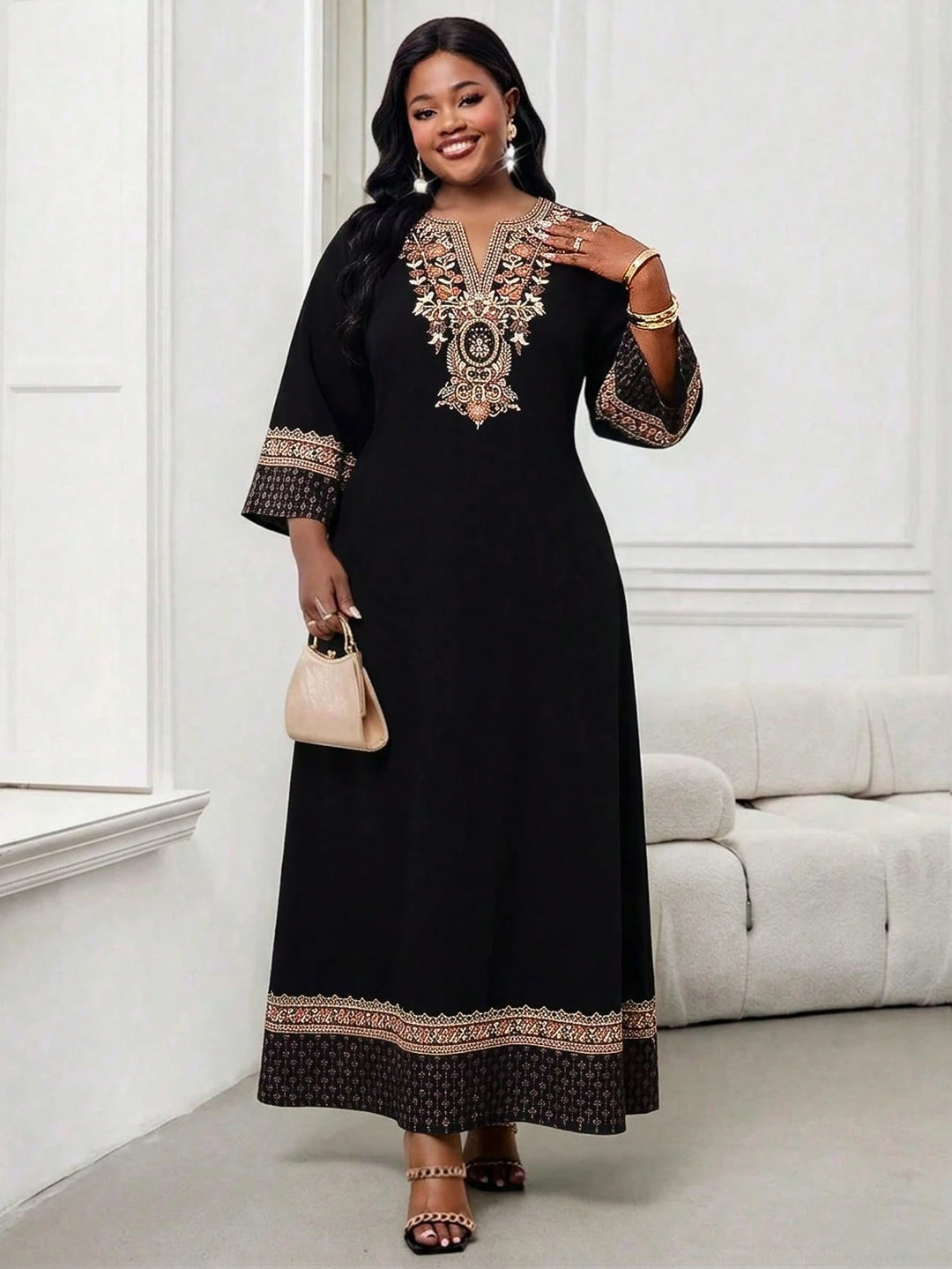 Rochie maxi SHEIN, negru