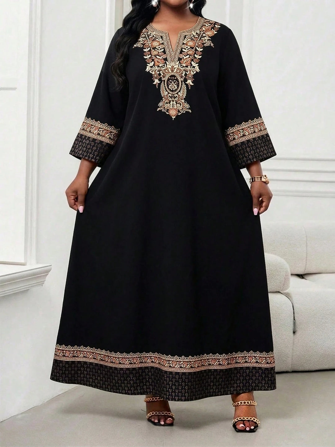 Rochie maxi SHEIN, negru