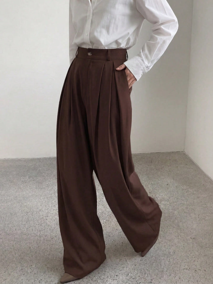 Pantalon SHEIN, maro