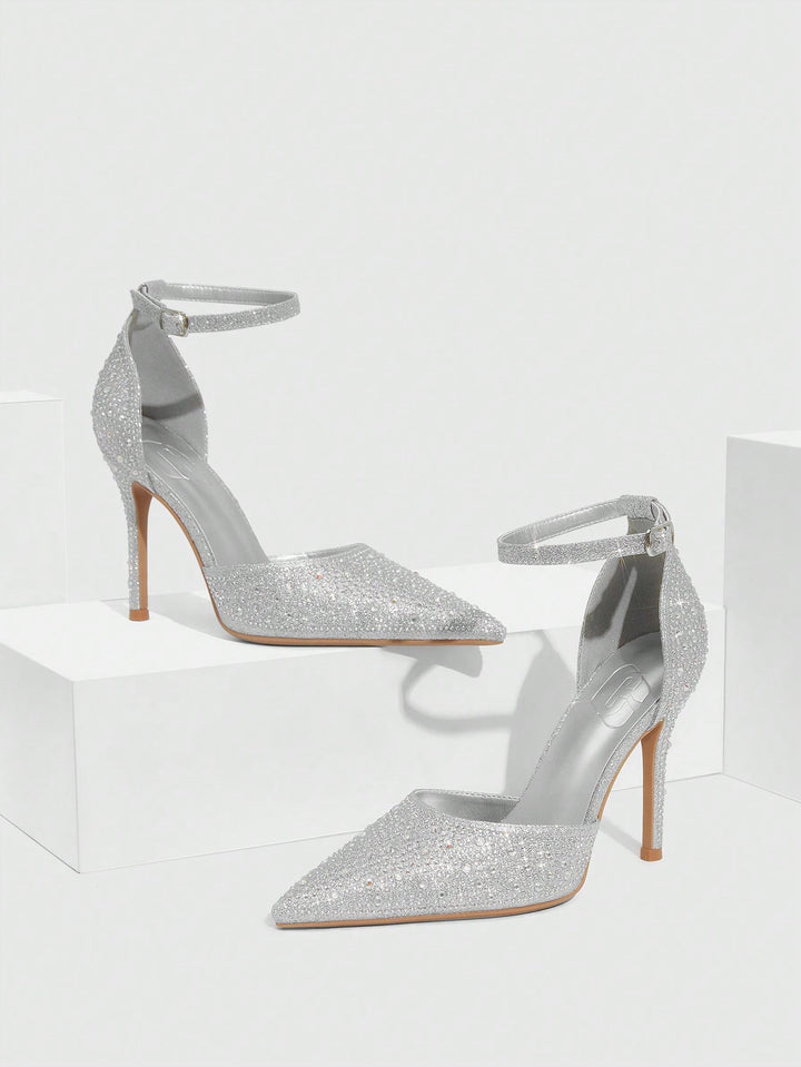 Pantofi cu toc SHEIN, alb