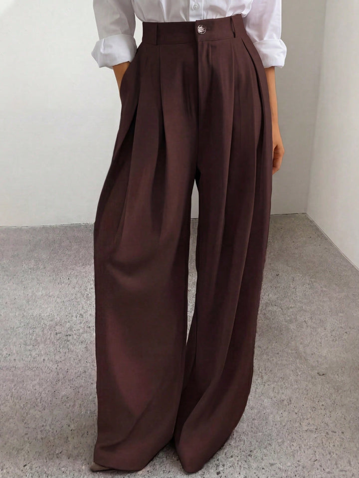 Pantalon SHEIN, maro