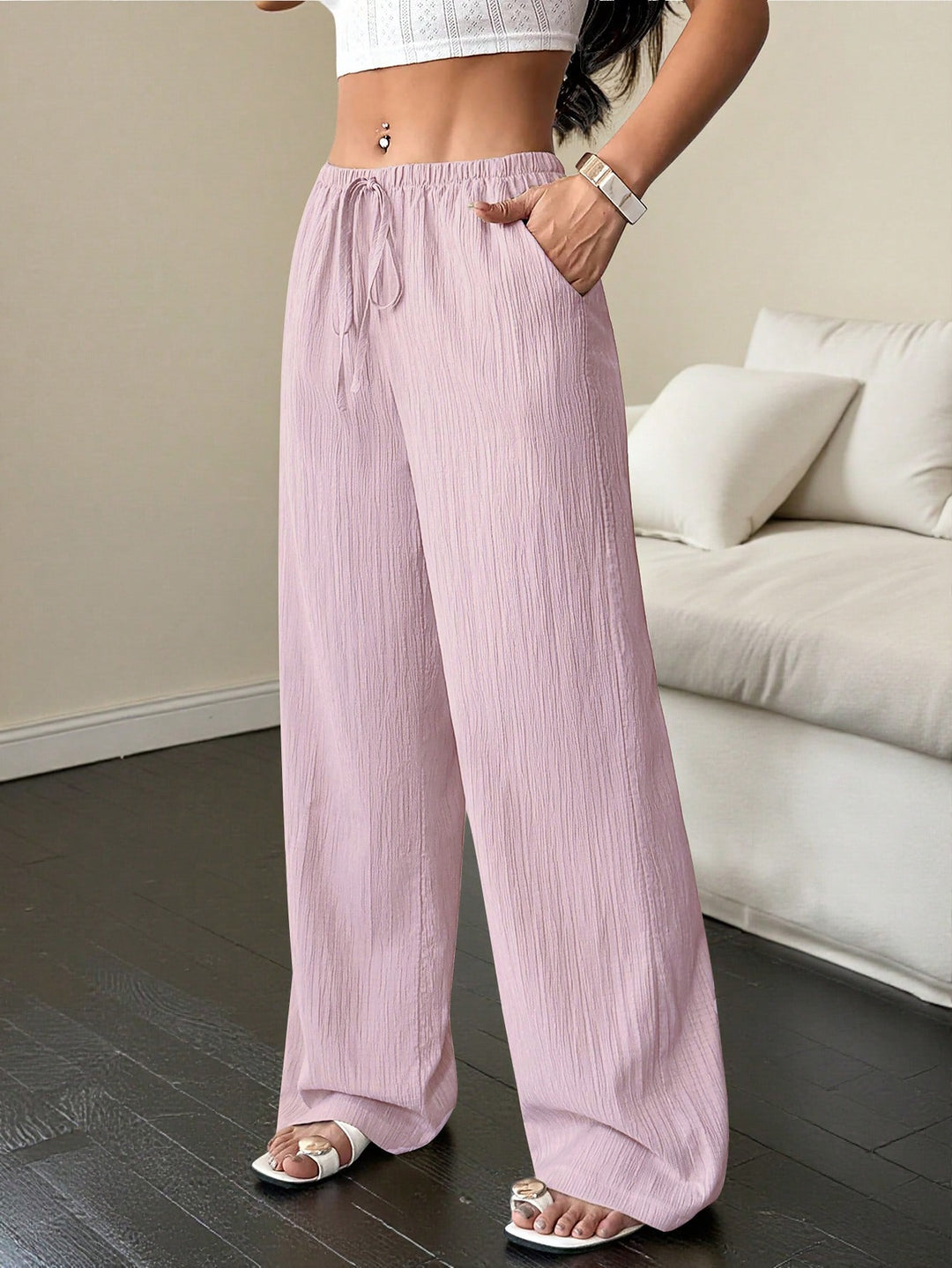 Pantaloni SHEIN, mov