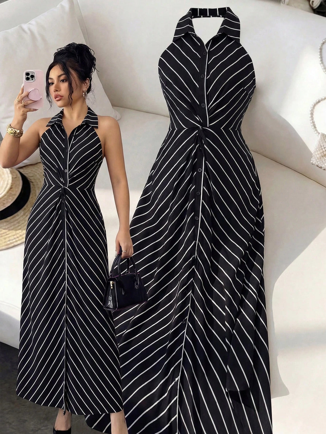 Rochie maxi SHEIN, negru