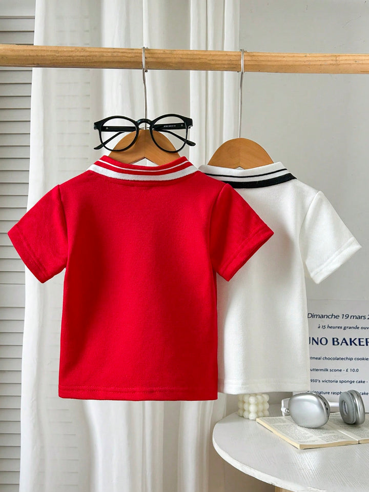 Set de tricouri polo SHEIN, mix culori
