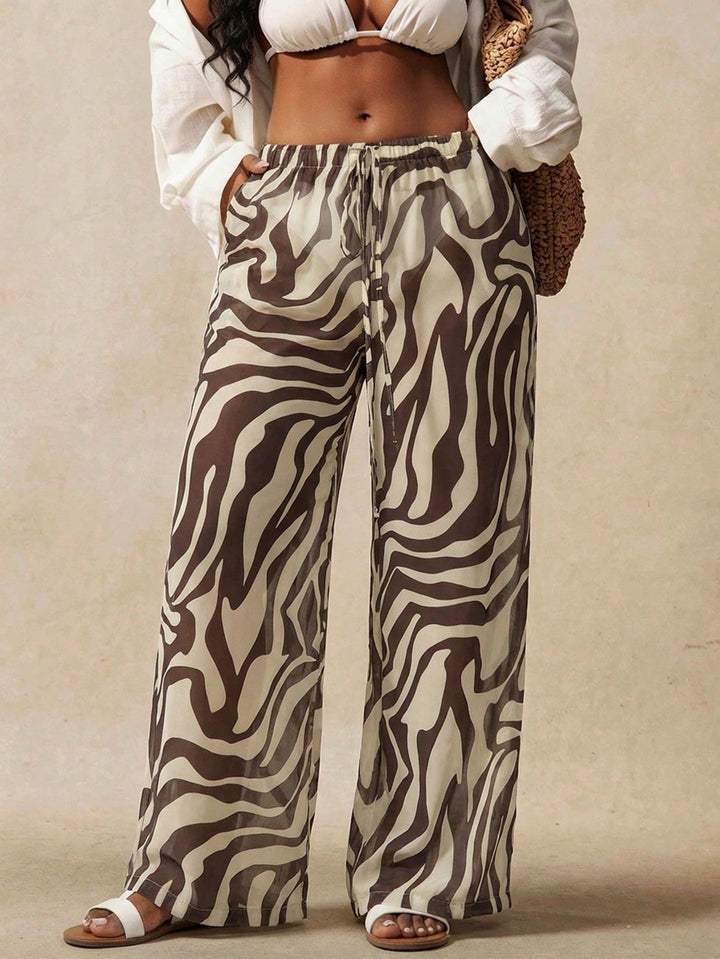 Pantaloni SHEIN, maro
