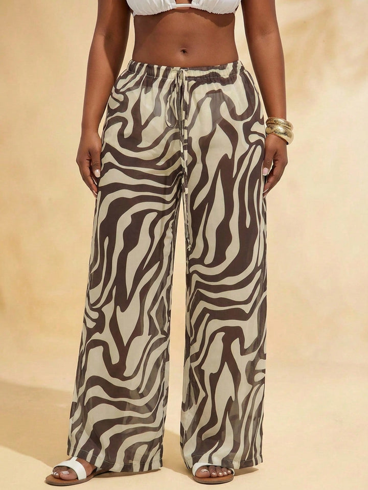 Pantaloni SHEIN, maro