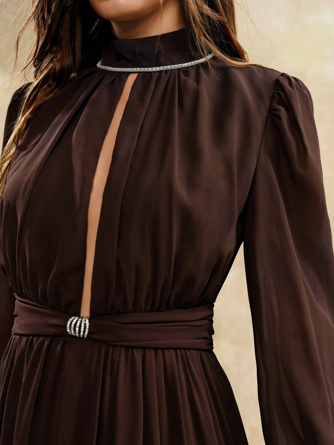 Rochie maxi SHEIN, maro