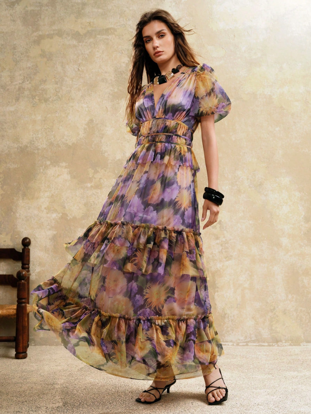 Rochie maxi SHEIN, mov