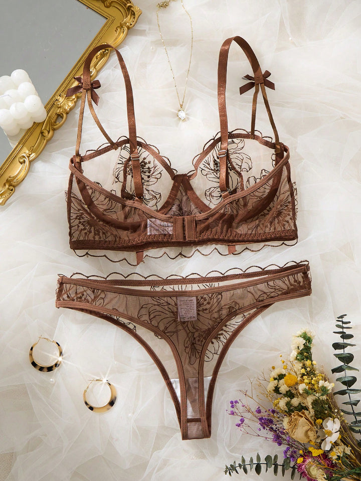 Set lenjerie SHEIN, maro