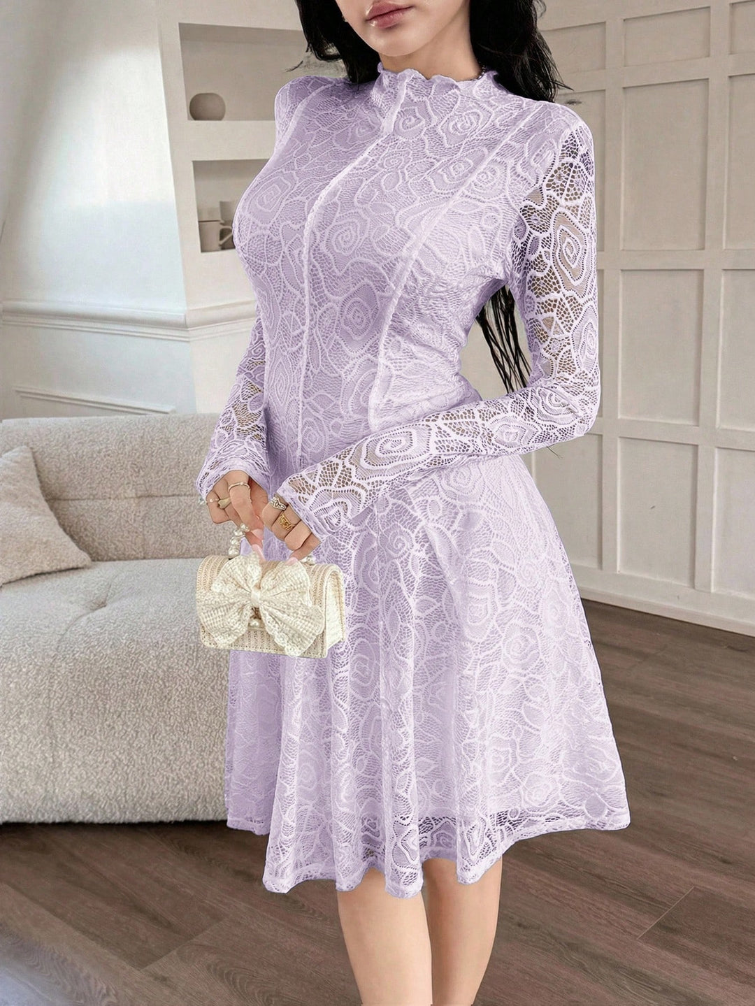 Rochie scurtă SHEIN, mov