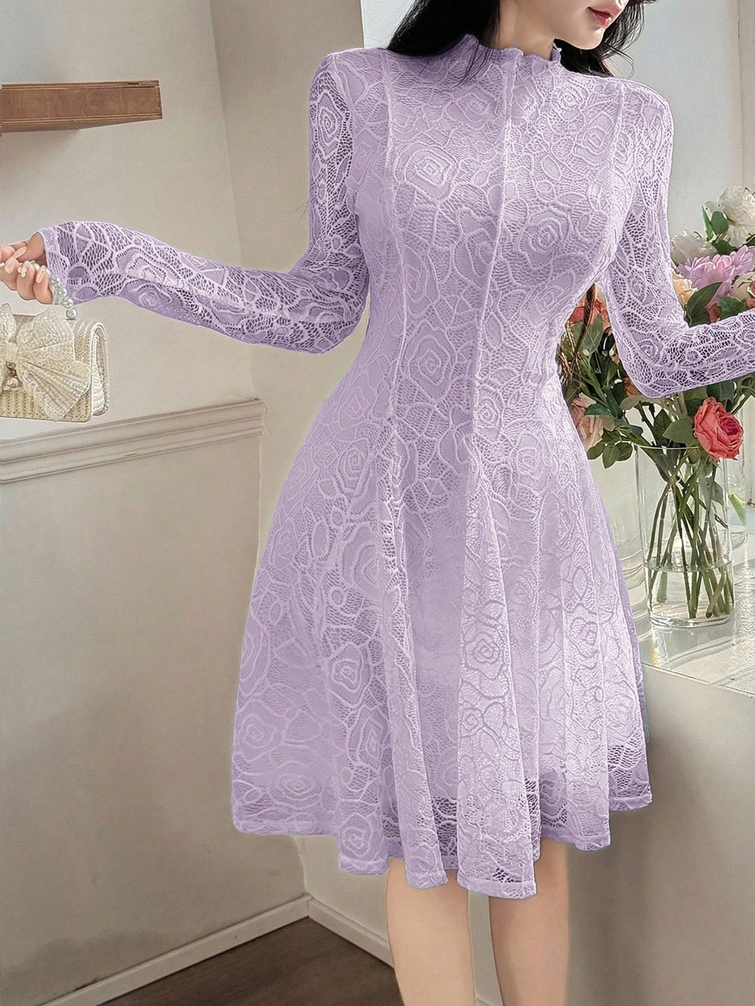 Rochie scurtă SHEIN, mov