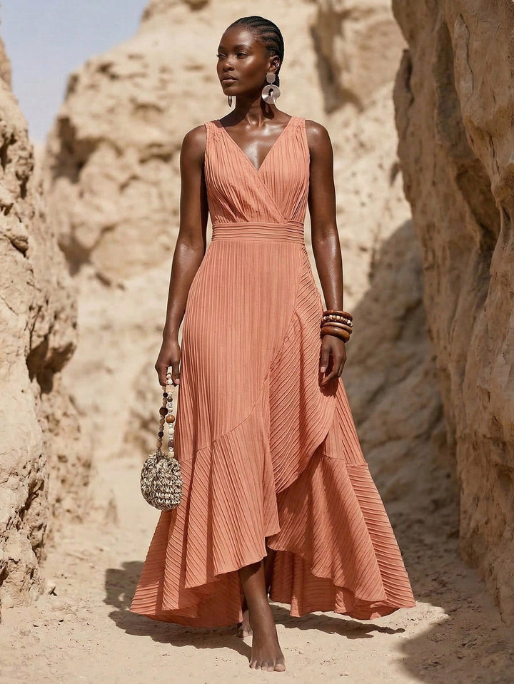 Rochie maxi SHEIN, kaki
