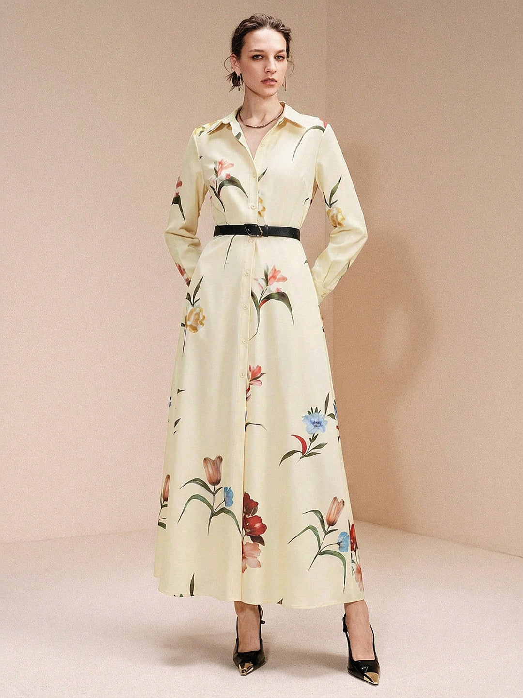 Rochie maxi SHEIN, bej