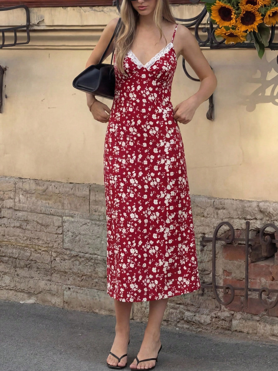Rochie midi SHEIN, roșu