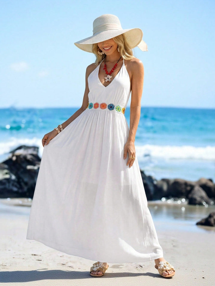Rochie maxi SHEIN, alb