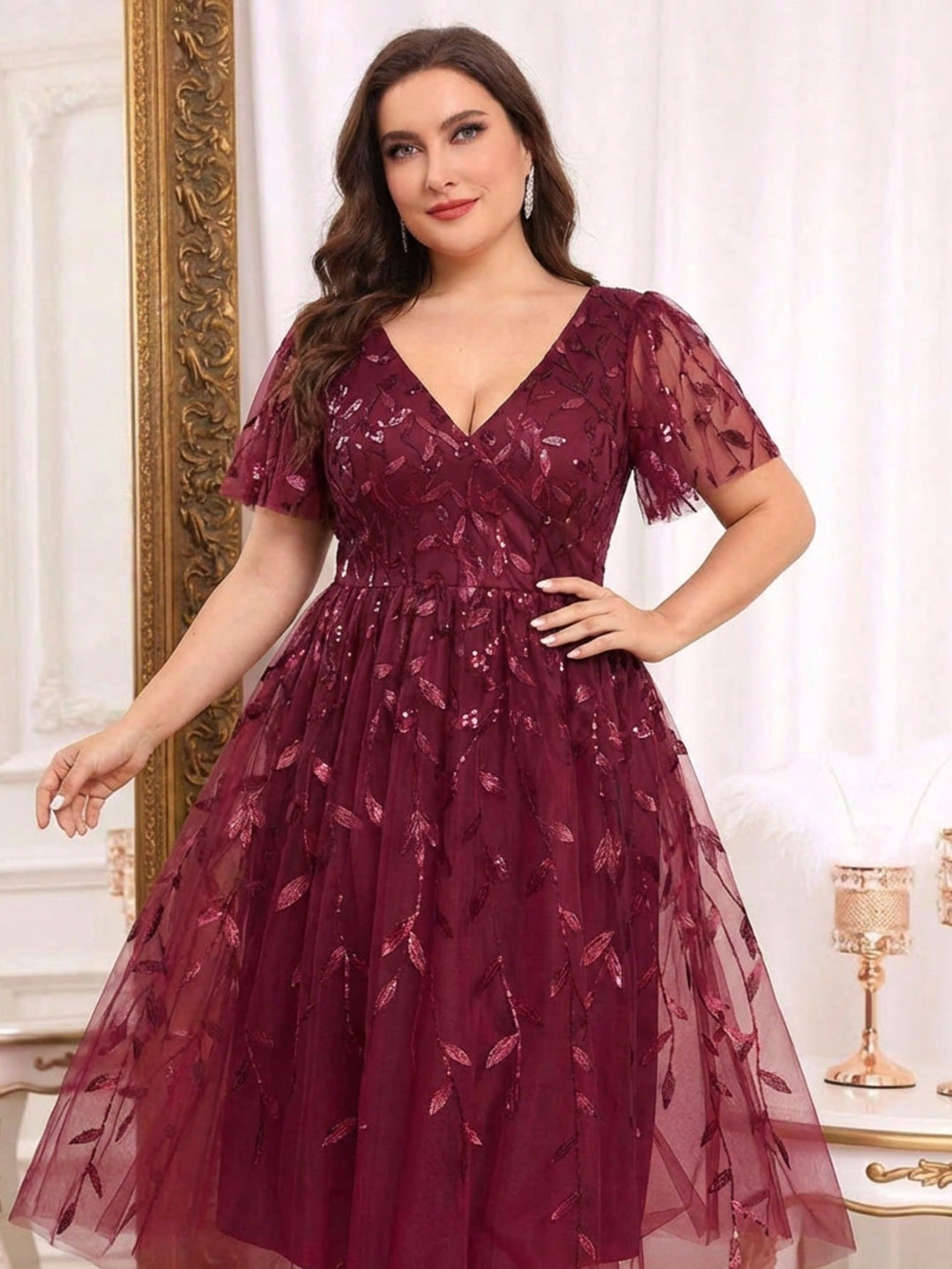 Rochie SHEIN, vișiniu