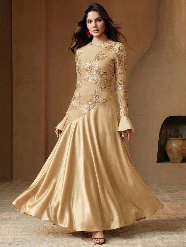 Rochie maxi SHEIN, kaki