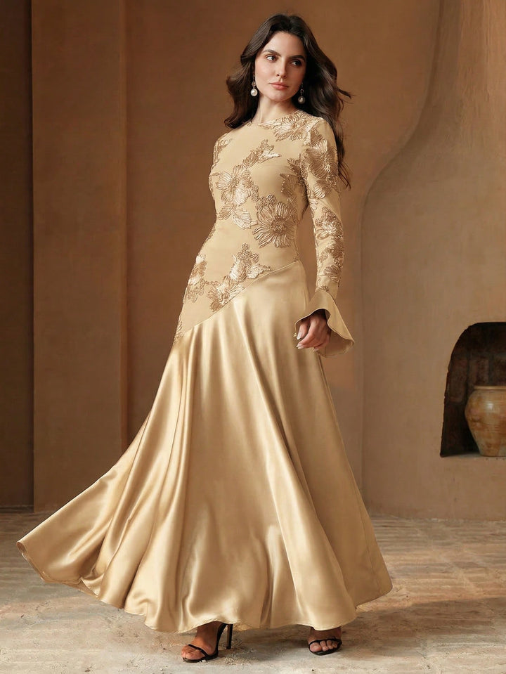Rochie maxi SHEIN, kaki