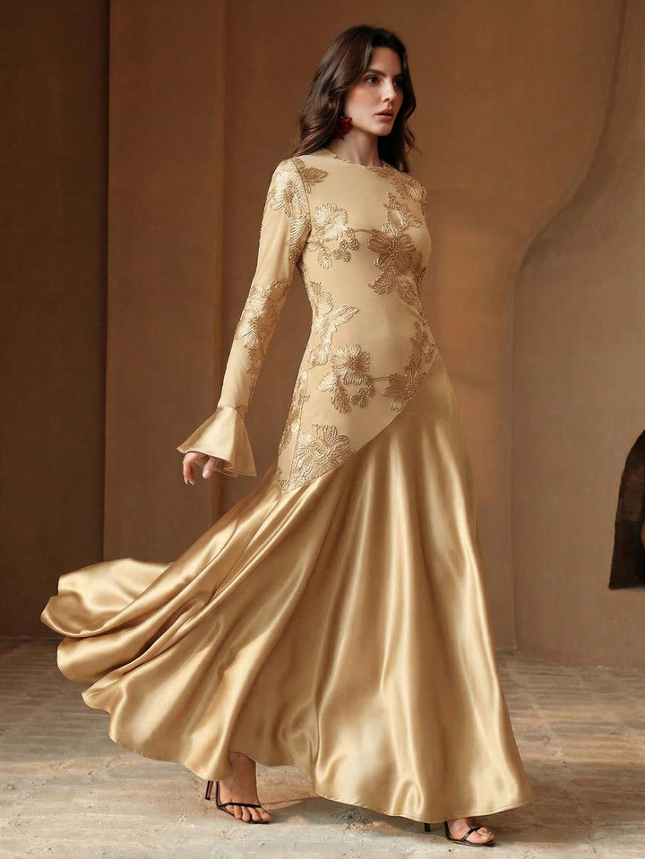Rochie maxi SHEIN, kaki