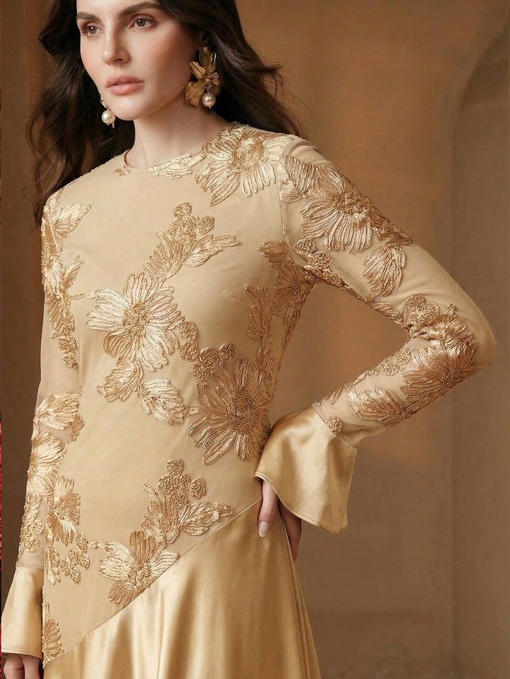 Rochie maxi SHEIN, kaki
