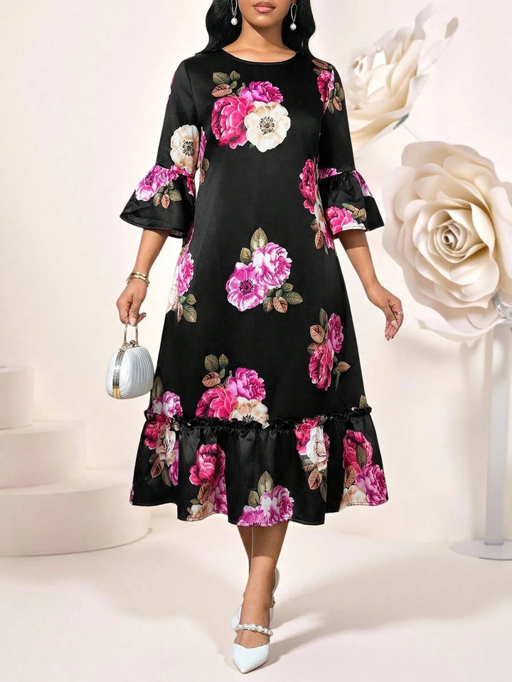 Rochie midi SHEIN, negru