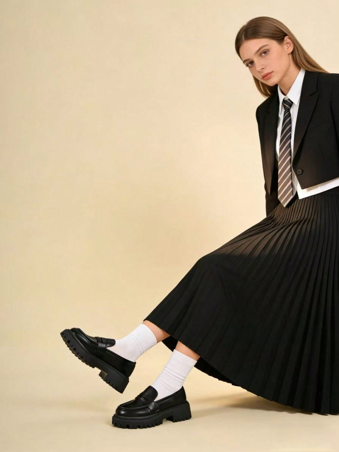 Mocasini SHEIN, negru