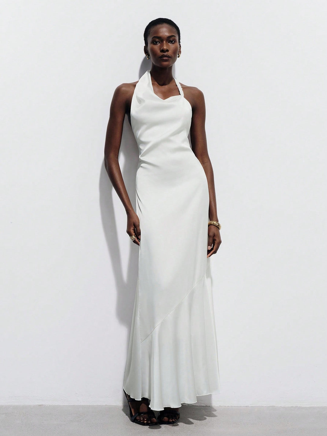 Rochie maxi SHEIN, alb