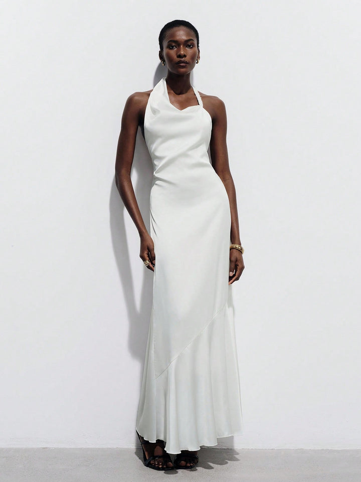 Rochie maxi SHEIN, alb