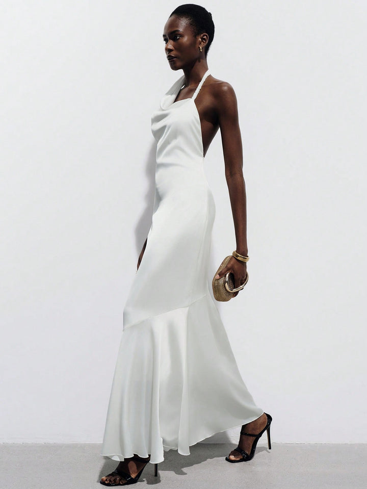 Rochie maxi SHEIN, alb