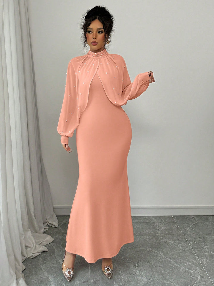 Rochie maxi SHEIN, portocaliu