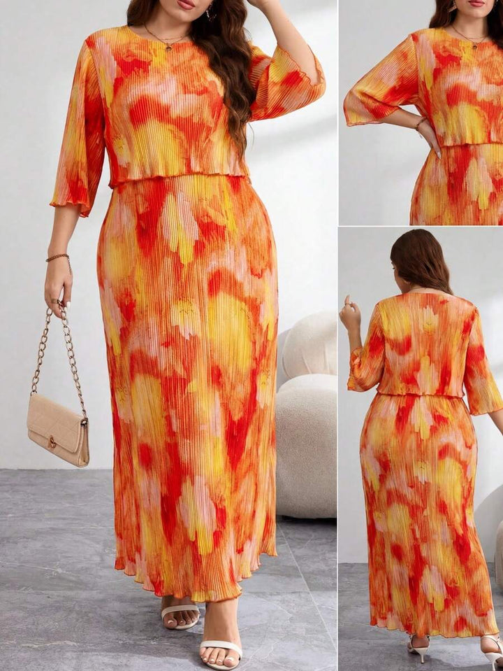Rochie maxi SHEIN, mix culori