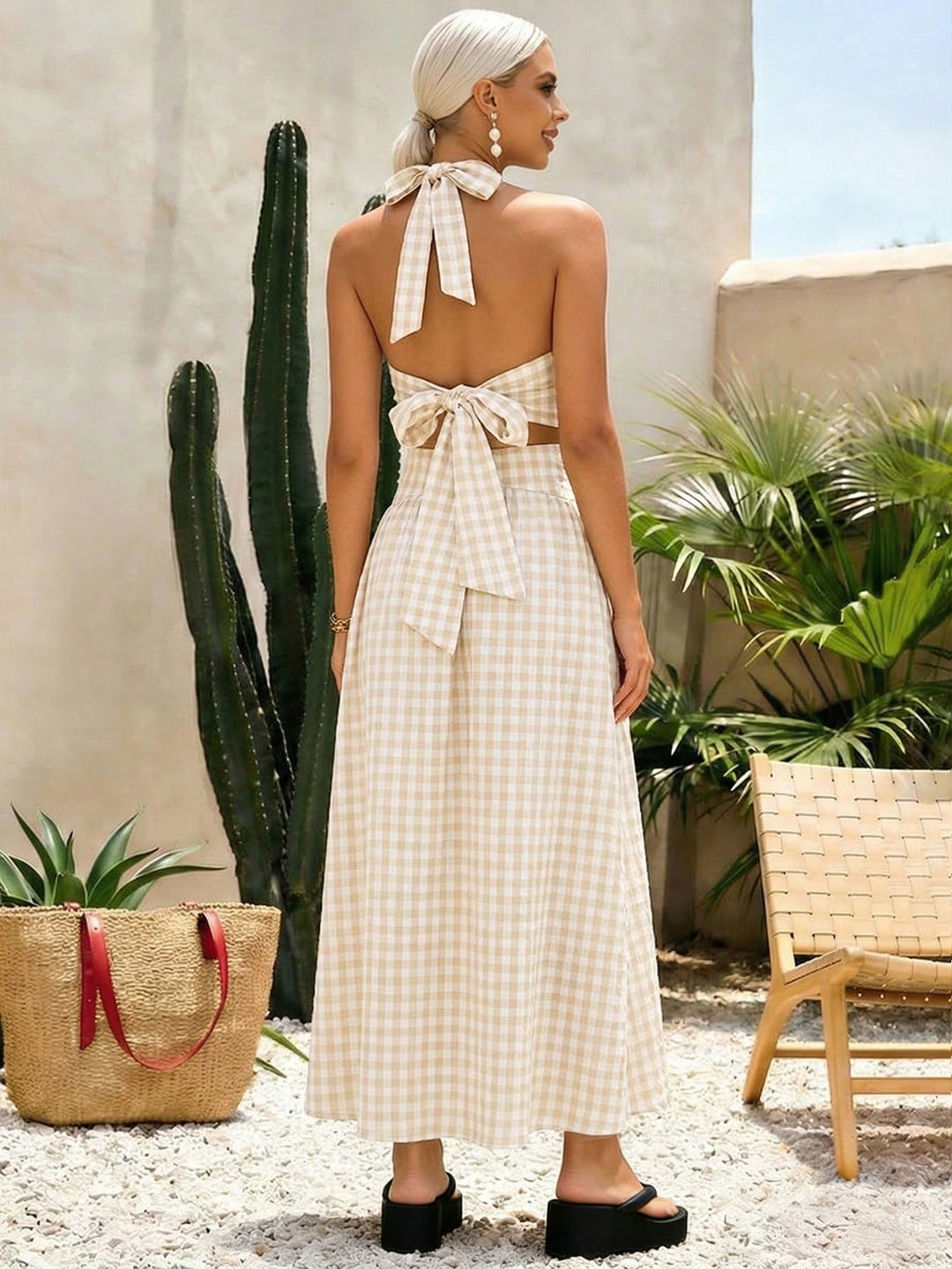 Rochie maxi SHEIN, portocaliu