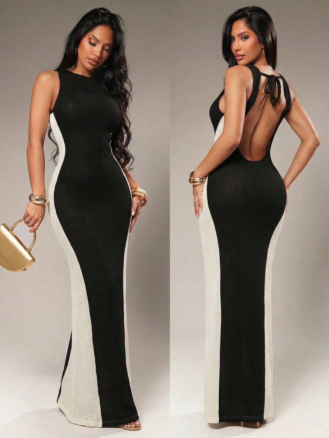 Rochie maxi SHEIN, mix culori