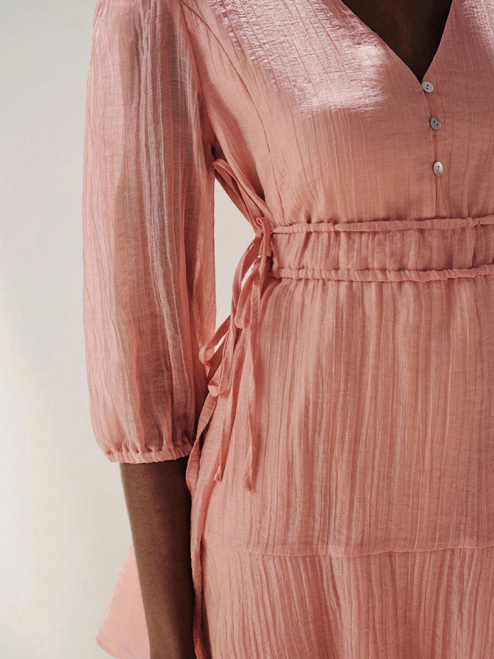 Rochie midi SHEIN, roz