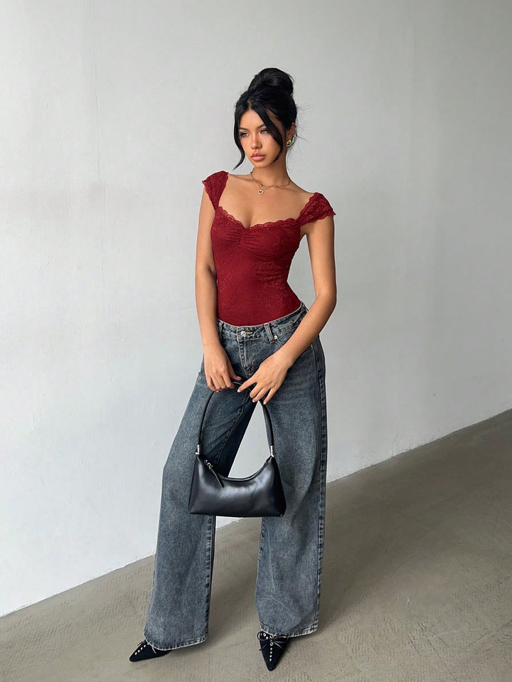 Body SHEIN, vișiniu