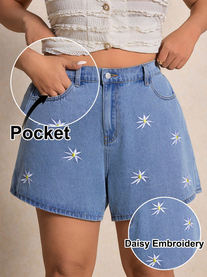 Pantaloni scurți SHEIN, albastru