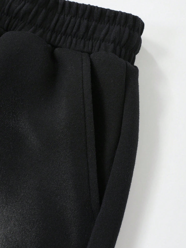 Pantaloni scurți SHEIN, negru