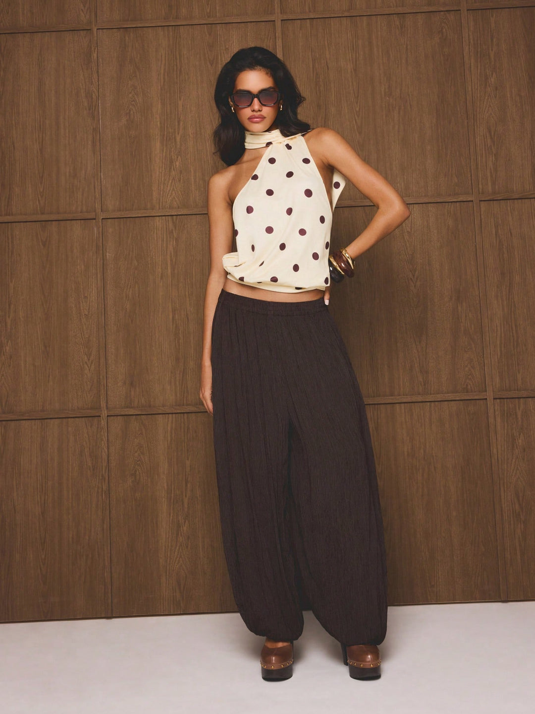 Top SHEIN, galben