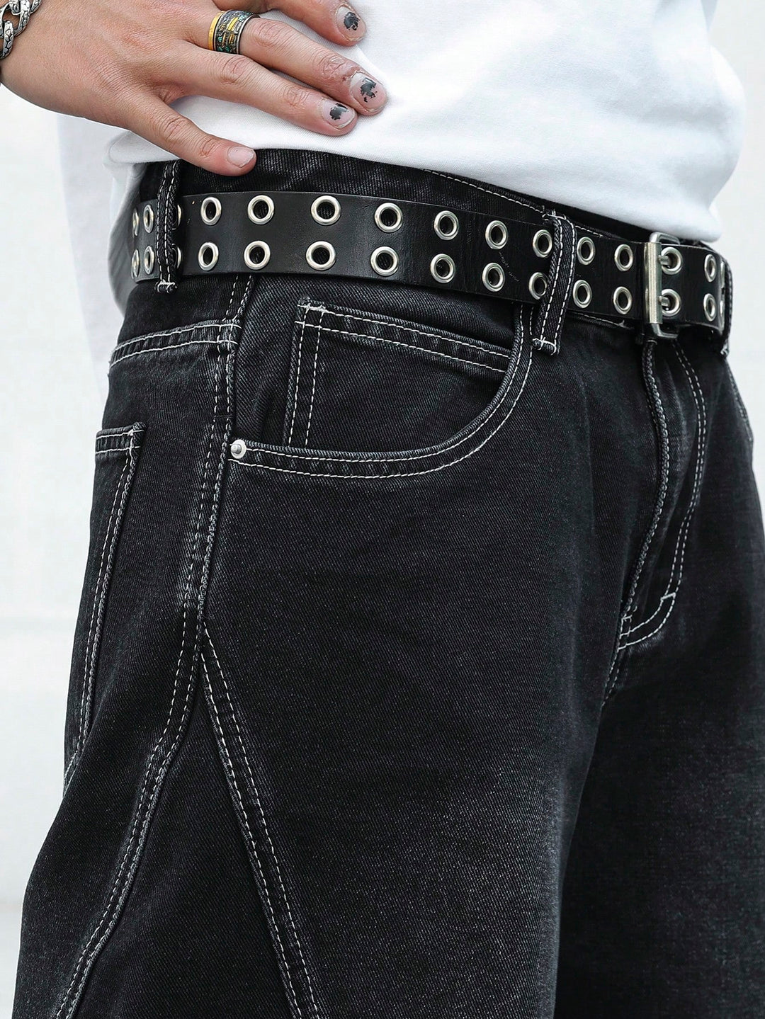 Pantaloni scurți SHEIN, negru