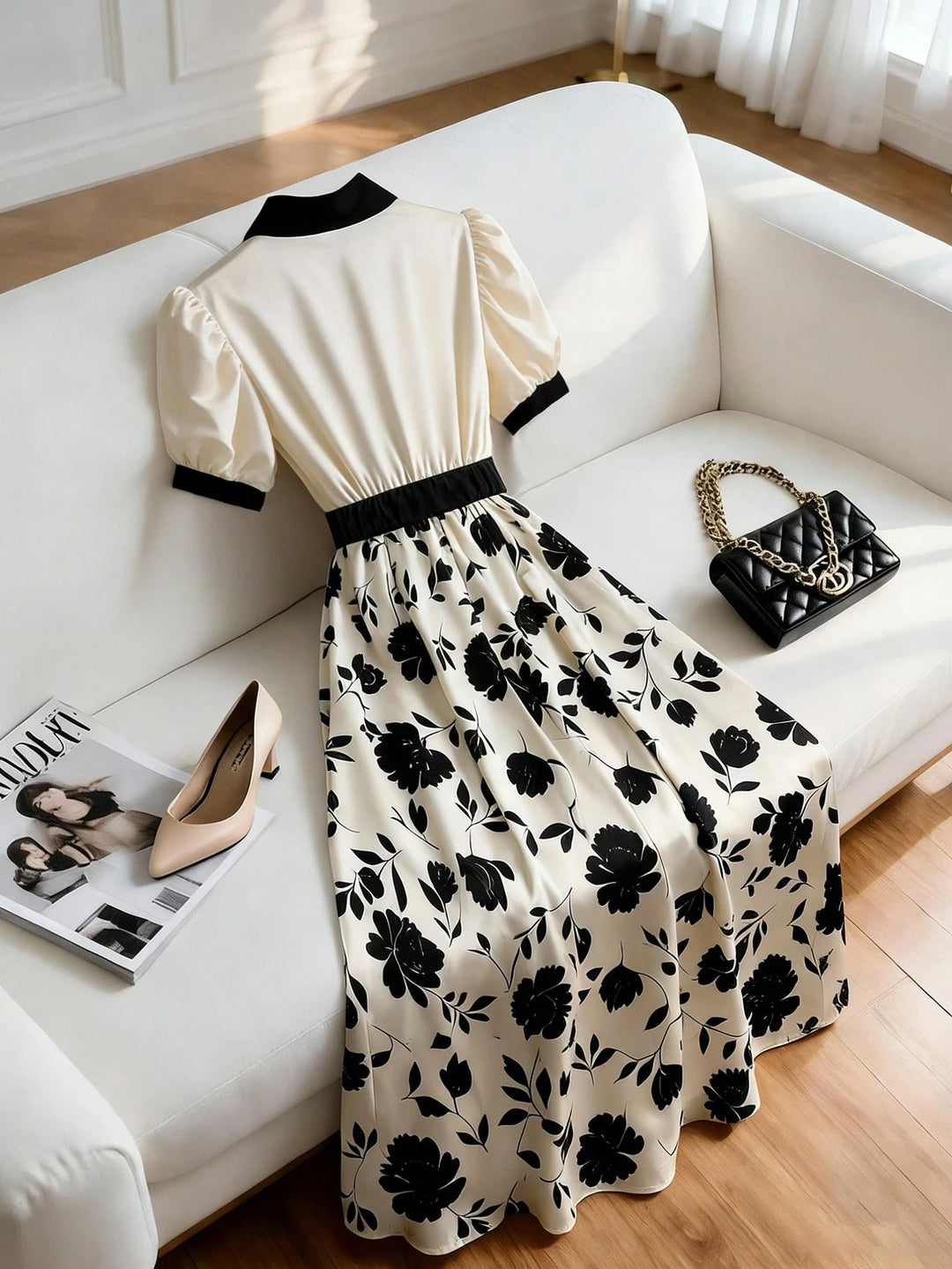 Rochie midi SHEIN, mix culori