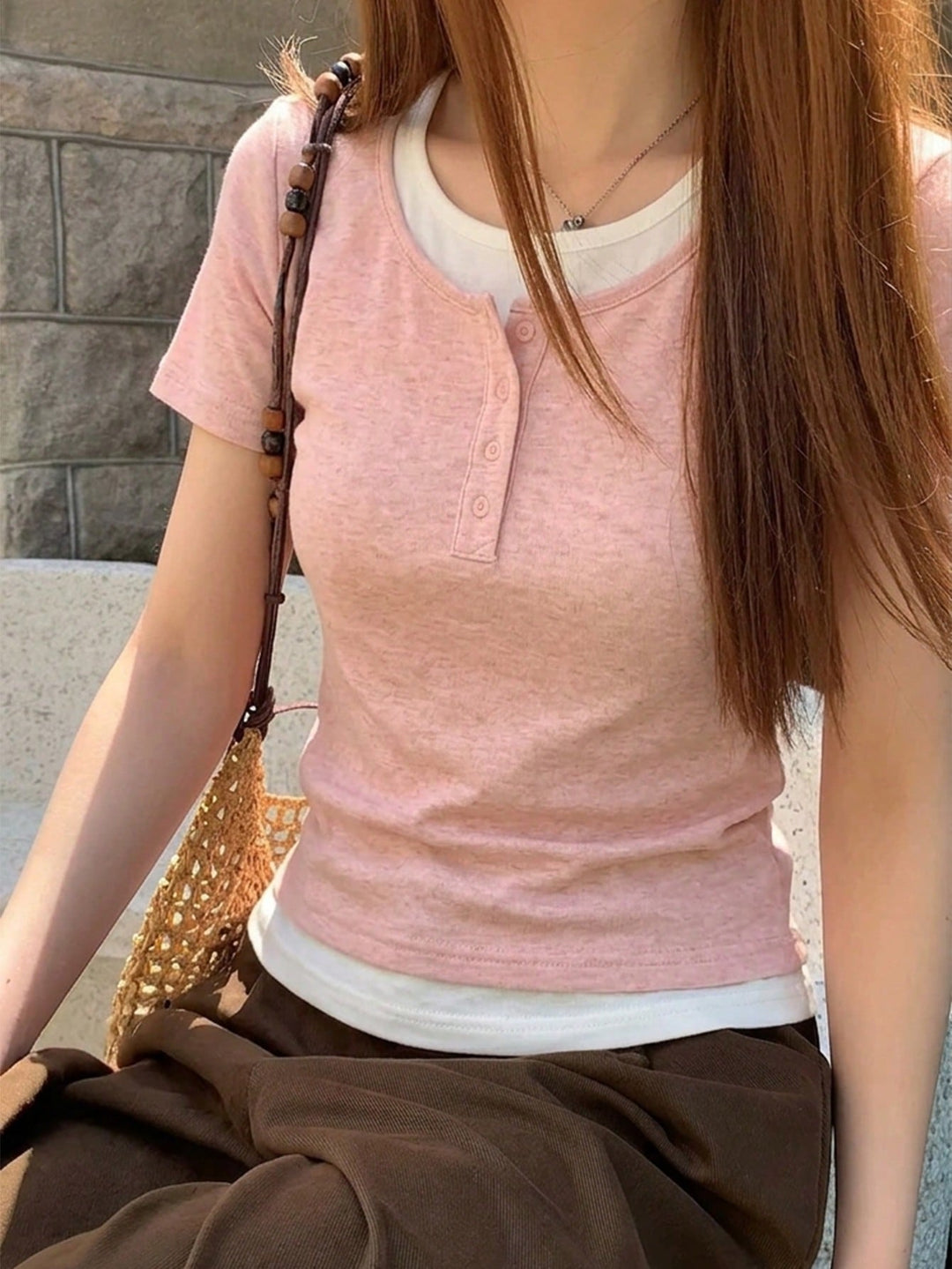 Tricou SHEIN, roz