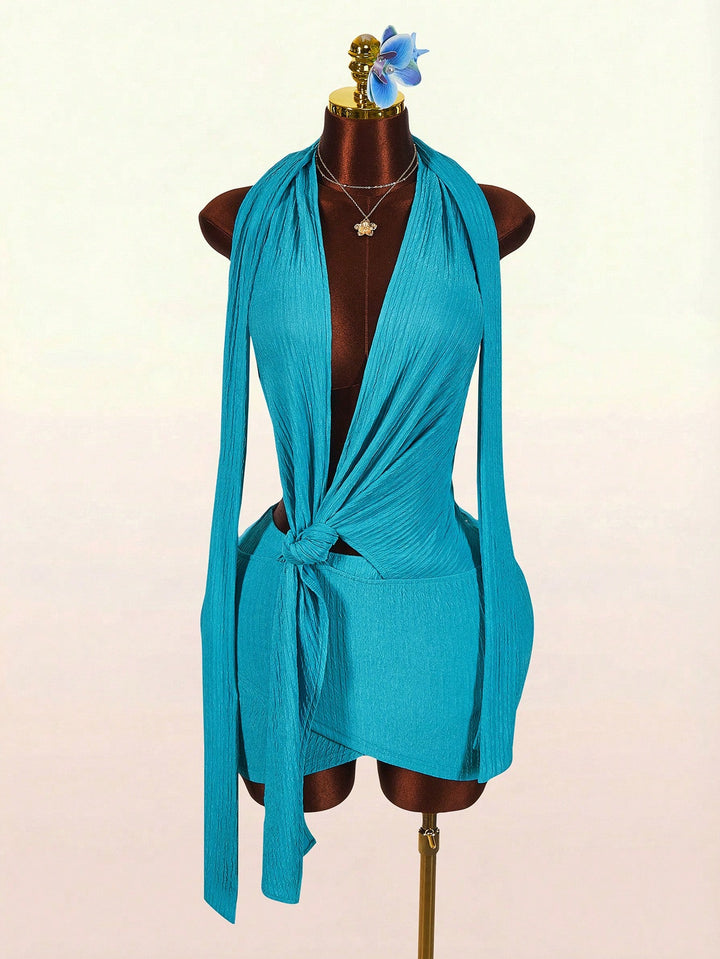 Rochie mini SHEIN, albastru