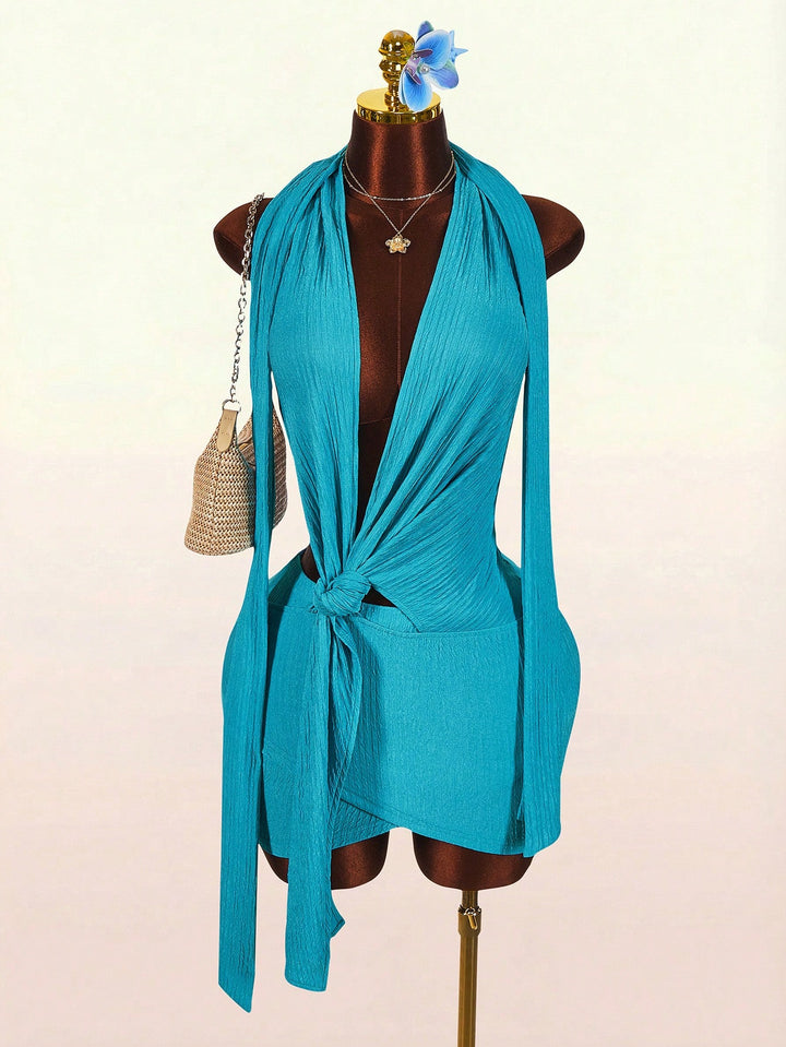 Rochie mini SHEIN, albastru