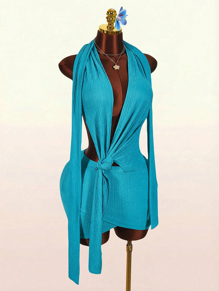 Rochie mini SHEIN, albastru