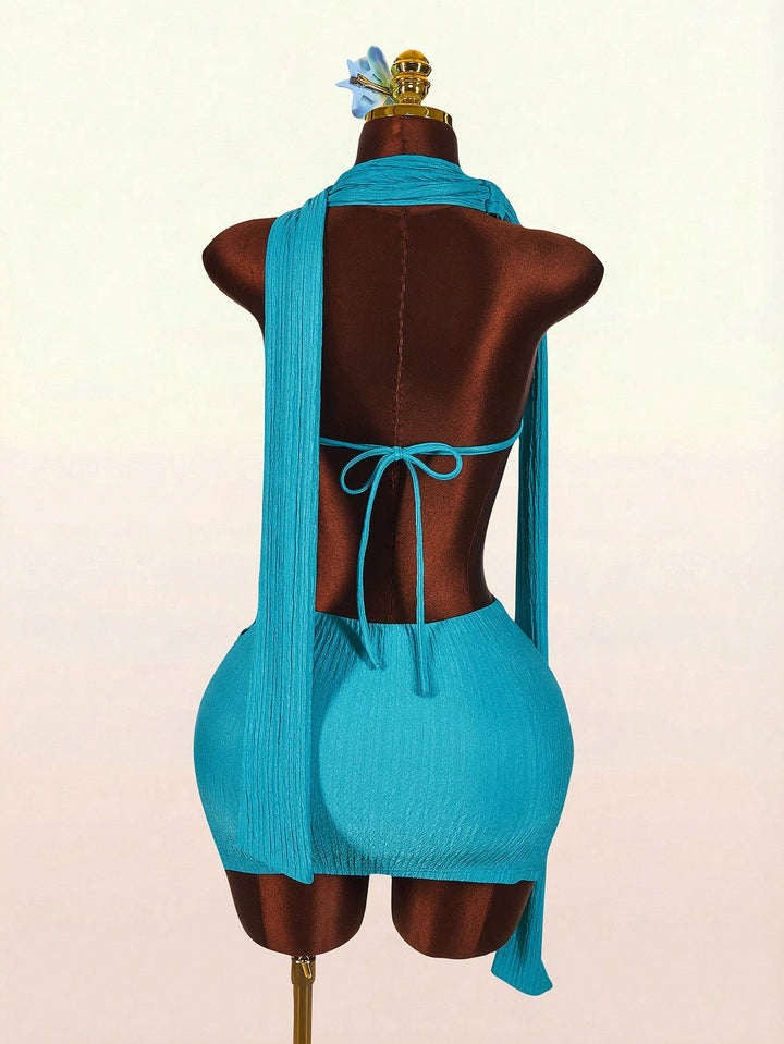 Rochie mini SHEIN, albastru