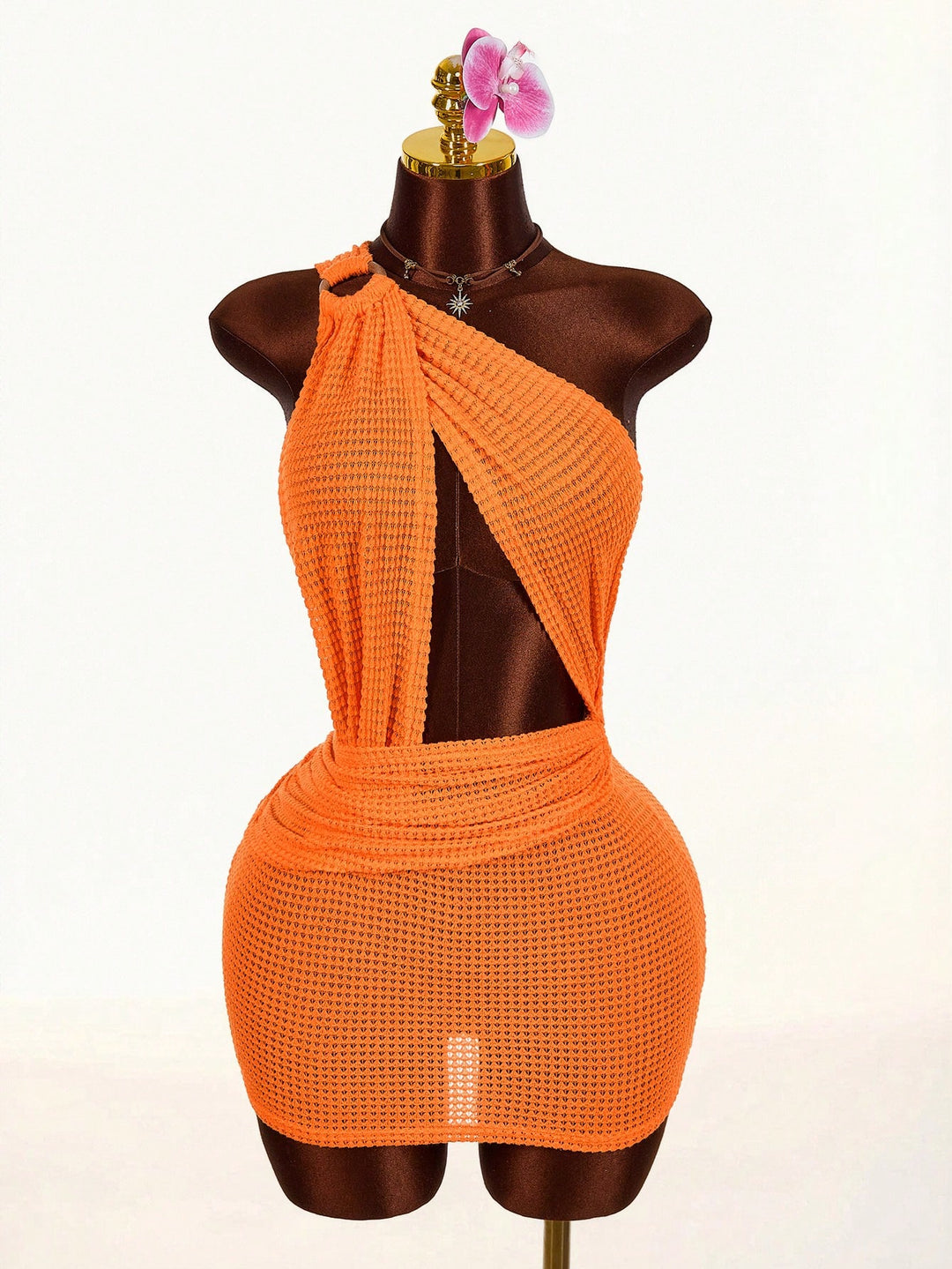 Rochie mini SHEIN, portocaliu
