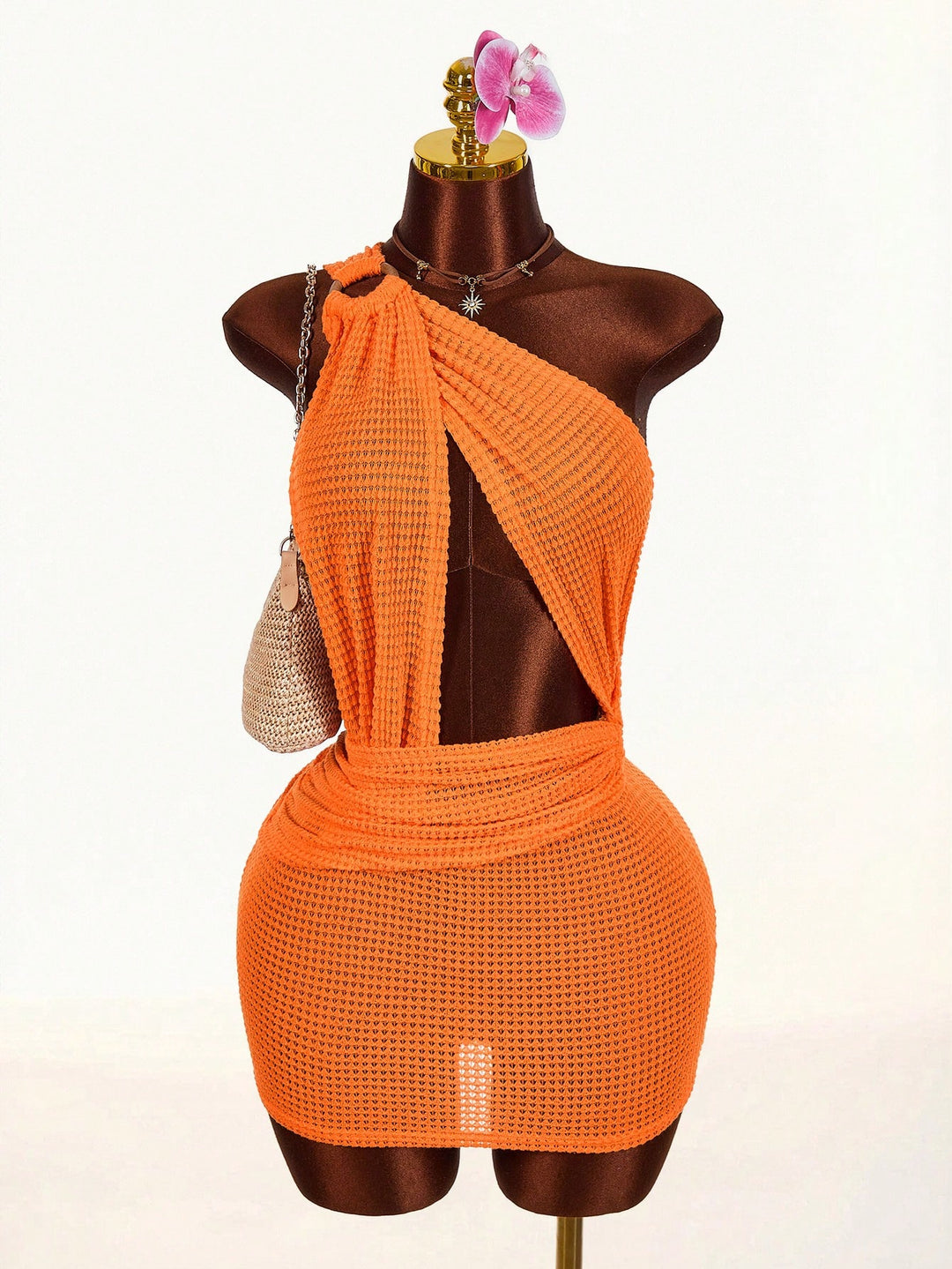 Rochie mini SHEIN, portocaliu