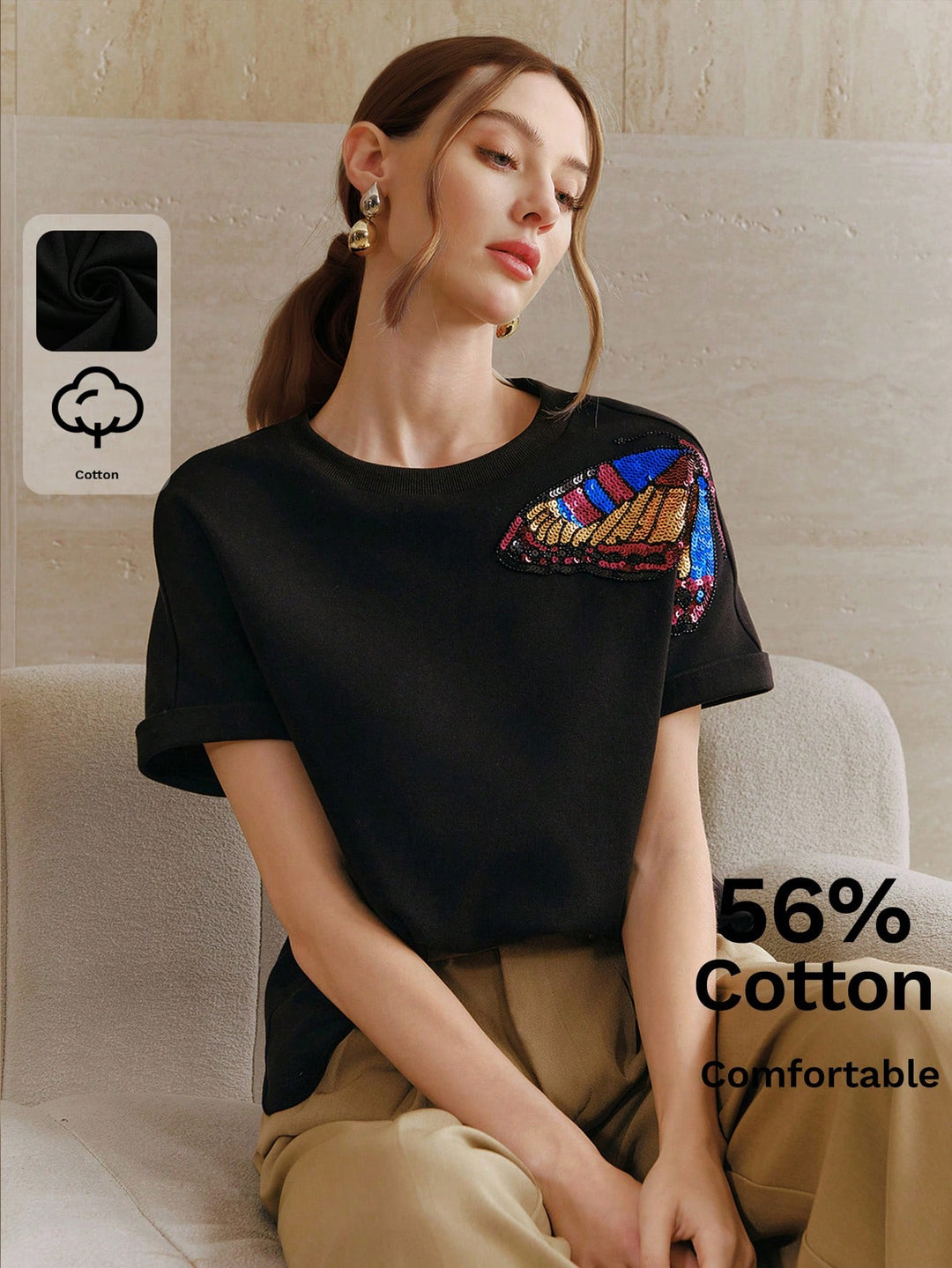 Tricou SHEIN, negru