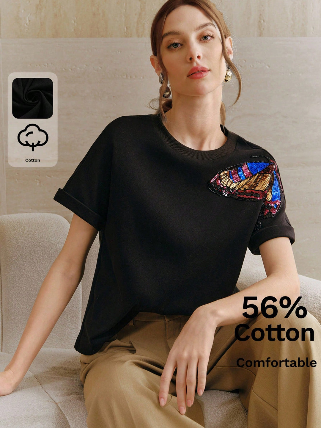 Tricou SHEIN, negru